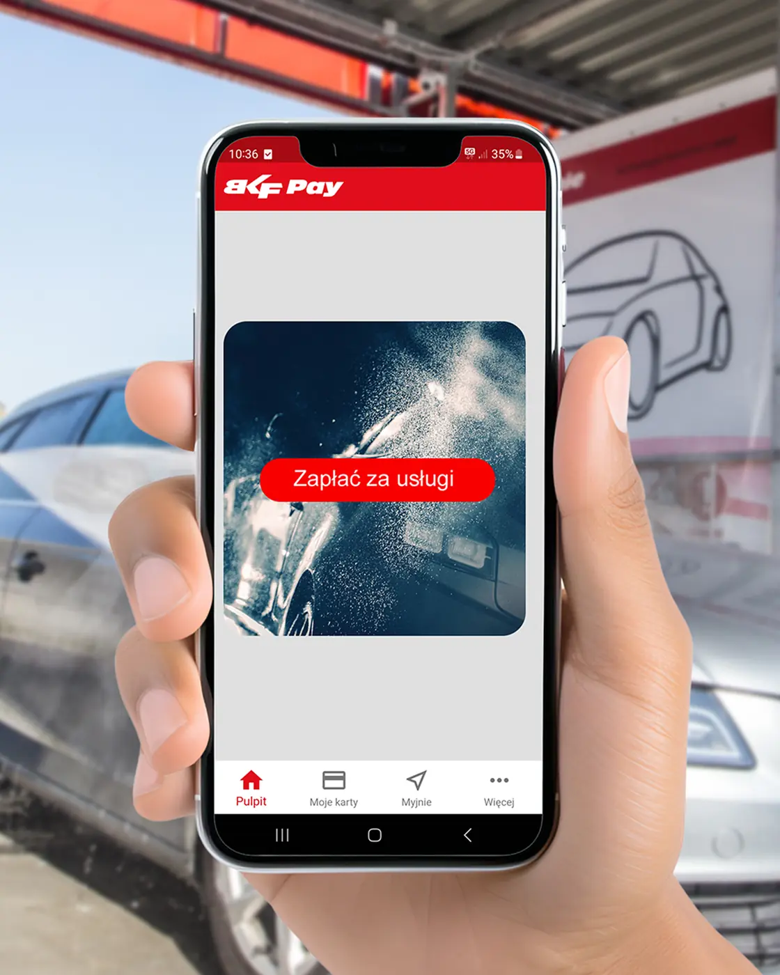 BKF Pay app for car wash customers